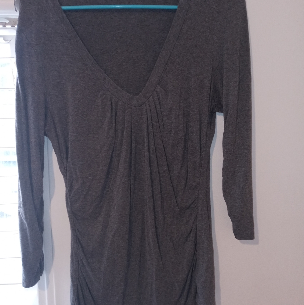 New york company stretch grey top